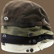 Resim Erkek ve Kadın Modası Yazlık Kova Şapka - Pamuk, Esnemez, Elde Yıkanabilir, Retro Stil ile Ayarlanabilir Kayış, Beyaz ve Siyah Detaylı Kahverengi, Bahar ve Yaz için Mükemmel, Bahar Modası Şapka | Ayarlanabilir Başlık | Pamuk Şapka 