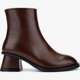 Resim Valmenti Kadın Hakiki Deri Kahverengi Topuklu Bot 33 6551 Bn Bot Sk24-25 Fındık Dr Kahverengi 