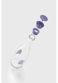 Resim Renga Gala Flowers Desenli 1000 Ml Cam Karaf 212011 Mor 