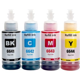 Resim TecHarbor Epson T6641-T6642-T6643-T6644 Muadil Mürekkep Avantaj Paketi 
