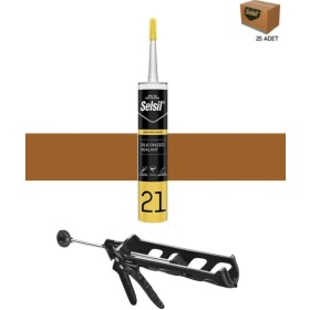 Resim Selsil Silikonize Mastik 500 Gr Altınmeşe 25 Adet , Plastik Tabanca Altınmeşe 