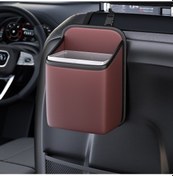 Resim Rogfer Su Geçirmez Kovalı Araba Koltuğu Saklama Çantası Araba Depolama Çok Fonksiyonlu Çöp Kutusu Kırmızı 
