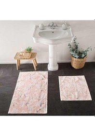 Resim Taç Flower 2 Li Pamuklı Paspas Pudra 71318105 Pembe 