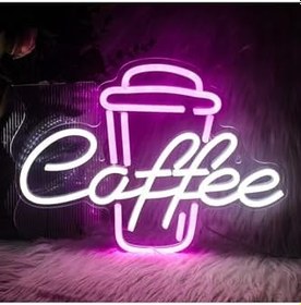 Resim Coffee Neon Tabela Neon Yazı Dekoratif Aydınlatma Ve Gece Lambası, coffeera2 