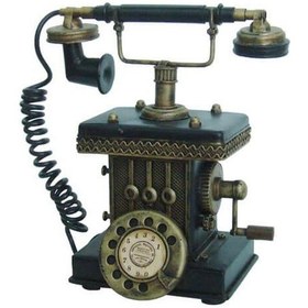 Resim Dekoratif Metal Telefon Kumbaralı Kumbara Biblo Hediyelik 