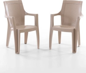 Resim Efes 2'li Rattan Sandalye Cappuccino Cappuccino 