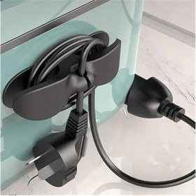 Resim AyrStore Safestore Yapışkanlı Kablo Düzenleyici Çok Amaçlı Organizer Kablo Sarma Aparatı Siyah 2 Adet 