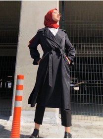 Resim VOLT CLOTHİNG Kadın Düğmeli Trençkot 