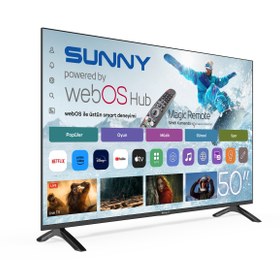 Resim Sunny SN50FMN252 50" 127 Ekran Uydu Alıcılı 4K Ultra HD webOS Smart LED TV 