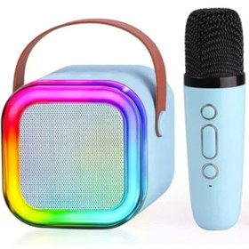 Resim İklimStore Karaoke Kablosuz Hoparlör Mikrofonlu Rgb Işıklı Bluetooth Speaker Tf Kart/usb Ma - Mi5021-7355 