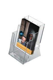 Resim Snapper A4 (21X30) Masaüstü Katlı Broşürlük Föylük Akrilik 3 Katlı 