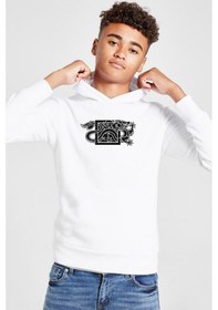 Resim Tshirthane The Wheel Of Time Dragon Minimal Beyaz Çocuk 3ip Kapşonlu Sweatshirt 001 