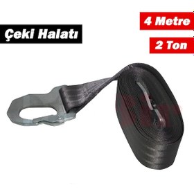 Resim Çeki Halatı Çekme Halatı 2 Ton 4 Metre Kopmaz Çift Kancalı 