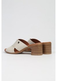 Resim Pierre Cardin Pc-7219 - Bej-kadın Topuklu Terlik Bej 