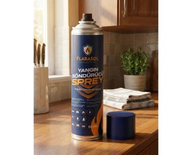Resim Flarasol Yangın Söndürücü Sprey 600 ml Su Bazlı Taşınabilir Yangın Tüpü Ağırlık 0,50 kg 