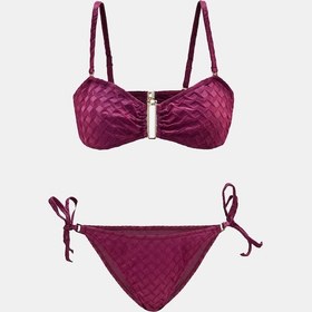 Resim Amarelle Olympos Mor Straplez Yandan Bağlamalı Bikini Takım Mor 