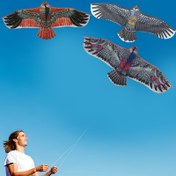 Resim Kartal Tasarımlı Uçurtma - 1181.1 Hat, 110.01 cm Büyük Sağlam Çerçeve, Canlı Renkler (Açık Kahverengi/Karışık/Siyah) - Plaj ve Parkta Kullanım İçin Dayanıklı Rüzgar Dirençli Yetişkin Uçurtması 