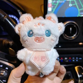 Resim Silver1 Yeni Iyi Şanslar Maskot Peluş Bebek Kolye Sevimli Küçük Ejderha Karikatür Bebek Çanta Çekicilik Anahtarlık Küçük Kolye (Yurt Dışından) 