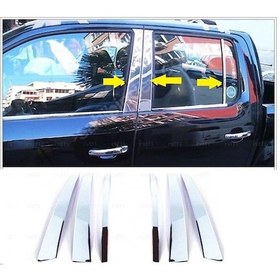 Resim Ebal Otomotiv Vw Amarok krom kapı direği 6 parça 2010 ve üzeri paslanmaz çelik 