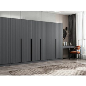 Resim Kale Plus210 8 Mebran Kapaklı 2ç Dolap Antrasit Mebran 