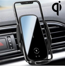 Resim Sones M11 Otomatik Elektromanyetik 15w Araç Kablosuz Şarj Braketi 