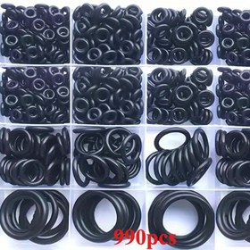 Resim 990 Adet Premium Kauçuk O-Halka Assorti Kiti - 20 Boyut, Yağa Dayanıklı & Dayanıklı Sızdırmazlık Contaları, Tesisat, Otomotiv, Mekanik İçin - Hava/Gaz Bağlantıları İçin İdeal, Yeniden Kullanılabilir Saklama Kutusu ile 