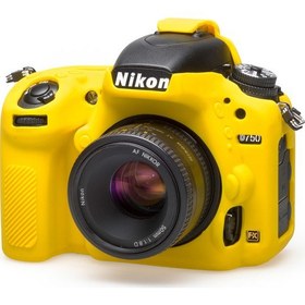 Resim EasyCover Nikon D750 Silikon Kılıf ECND750Y (Sarı) 