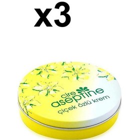 Resim Cire Aseptine Çiçek Özlü Klasik Teneke Kutu Krem 3 x 150 ML 