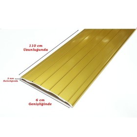 Resim Alüminyum Kapı Eşik Profili Parke Profili Sarı 6 Cm X 110 Cm 543368699 