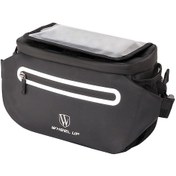 Resim Lemestar Beyaz D28 Büyük Kapasiteli Çiftçalışır Telefon Dokunmatik Ekranlı Bisiklet Ön Çantası - Günlük Sürüş İhtiyaçlarını Taşı Beyaz 