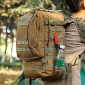 Resim 3 adet Taktiksel Su Şişesi Tutucu Karabina Klipsi - Molle Sistemi Aksesuarı, Güvenli Elastik Toka ile Eller Serbest Açık Hava Hidrasyonu için - İdeal Babalar Günü Hediyesi, Taşınabilir ABS ve Polyester saç tokası 