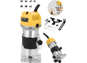 Resim Steiner Germany Technology 3000 Watt 6 Kademe Devir Ayarlı Formika Traşlama Freze Makinesi 6 mm Pens 