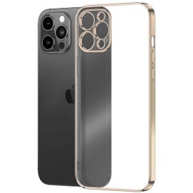 Resim Microsonic iPhone Uyumlu 13 Pro Max Kilif Square Plating Gold 536829255 