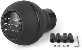 Resim Rahat ve Dayanıklı Teçhizat Evrensel Araba Vites Topuzu Güvenilir Değiştirme Hızı 5 Hız Kolay Kurulum Maçı, Siyah 