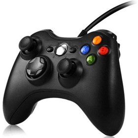 Resim Siyah/beyaz Xbox 360 Gamepad Joystick Kablolu Oyun Kolu Pc Bilgisayar Ve Xbox 360 Uyumlu 