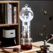 Resim Set of Glass Cold Brew Coffee Maker with Drip Filter, Iced Coffee Yapmak İçin Tasarlanmış, Barista Kullanımı İçin 100 Filtre Kağıdı Dahil. 