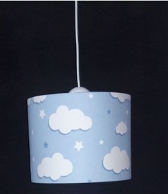 Resim Mavi Bulut Avize Erkek Çocuk Odası Avizesi 