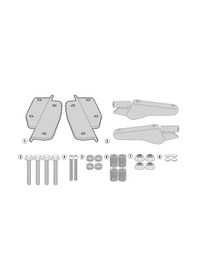 Resim Kappa Kr1144 Honda Crf1000 Afrıca Twın 16-17 Arka Çanta Taşıyıcı Tek Renk 