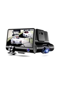 Resim Wevolt 3 Kameralı 4 Inç 1080p Yol Kayıt Kamerası.üç Kameralı Araç Kamera.HAFIZA KARTLI TÜRKÇE MENÜ 