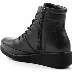 Resim Siyah Hakiki Deri Kadın Bot & Bootie K02586160303 Siyah 