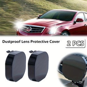 Resim 2 Adet Siyah Küp Toz Geçirmez ve Suya Dayanıklı LED Sis Farı Kapakları, Şeffaf Görüş Yarıları ile - 3 İnç Çaplı Yuvarlak/Dikdörtgen Farlara Uyar, Sağlam Plastik Muhafaza, Toz geçirmez ile su sıçramasını önleyen tasarım, Arabalar, SUV'ler, Kamyonlarla uyumlu - Kolay Kurulum (Delme gerektirmez) - Çizilmeliye karşı çözüm, Hassas Işık Hizalama, İletkenlik için Kompakt & Hafif 