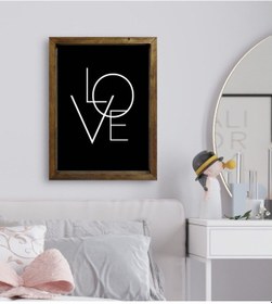 Resim Bk Gift Yatak Odası Konseptli Doğal Masif Ahşap Çerçeveli Tablo-1 (551112831) 