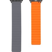 Resim iOS Uyumlu Watch Serisi 7 41mm / 6 & Se & 4 40mm / 3 & 2 Ve 1 38mm İçin Silikon Manyetik İzleme Kayış 
