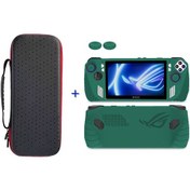 Resim Cbtx Asus Rog Ally Oyun Konsolu Saklama Çantası İçin Silikon Kılıf Kapaklı Taşınabilir Taşıma Çantası - Yeşil 