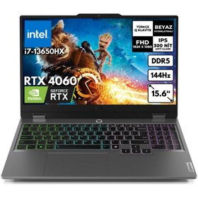 Resim LOQ 15IRX9 83DV00HTTR BT25 Intel Core i7-13650HX 15.6" 64 GB RAM 1 TB SSD 8 GB RTX4060 115W FHD W11 Home Notebook 