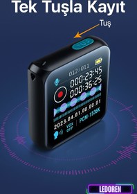 Resim L'eDoren JNN M30 1,44 inç HD Ekran Ses Kayıt Gürültü Azaltma Kontrolü MP3, E-Kitap Oynatıcı, FM Radyo 