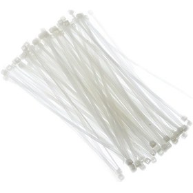 Resim Tek-iş Kablo Bağı Cırt Kelepçe 140 Mm X 2.5 Mm Beyaz 100 Adet Poşet 