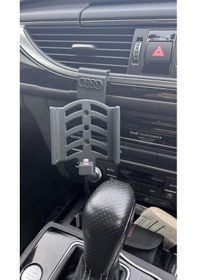 Resim İphone 13 Pro Max İçin Audi A6 C7 Araç Telefonu Tutacağı 
