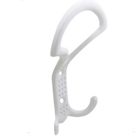 Resim Nzb Portmanto Vestiyer Duvar Askısı Metal Dolap Elbise Askılığı Beyaz 