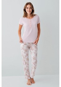 Resim Arnetta Kadın Pembe Pijama Takım Ar3624-s-v1 Pembe 